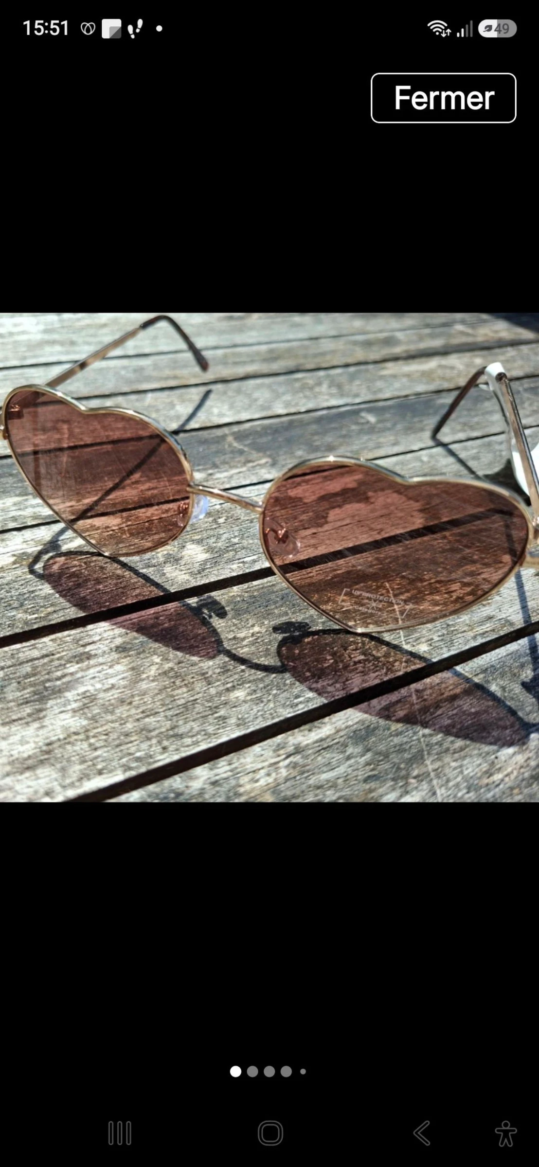 Lunette de soleil neuve coeur neuf primark